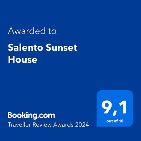 Salento Sunset House Villa Pulsano Eksteriør billede